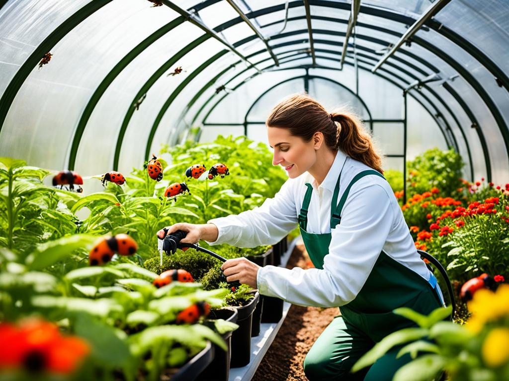 Gewächshaus Schädlingsbekämpfung