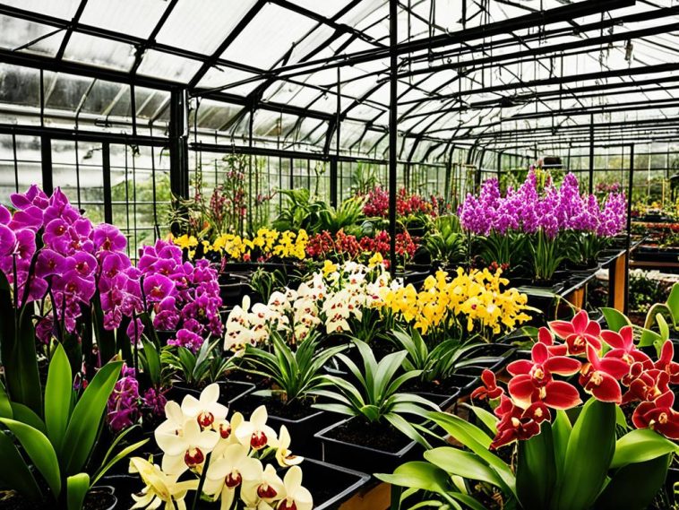 Orchideen Gewächshaus