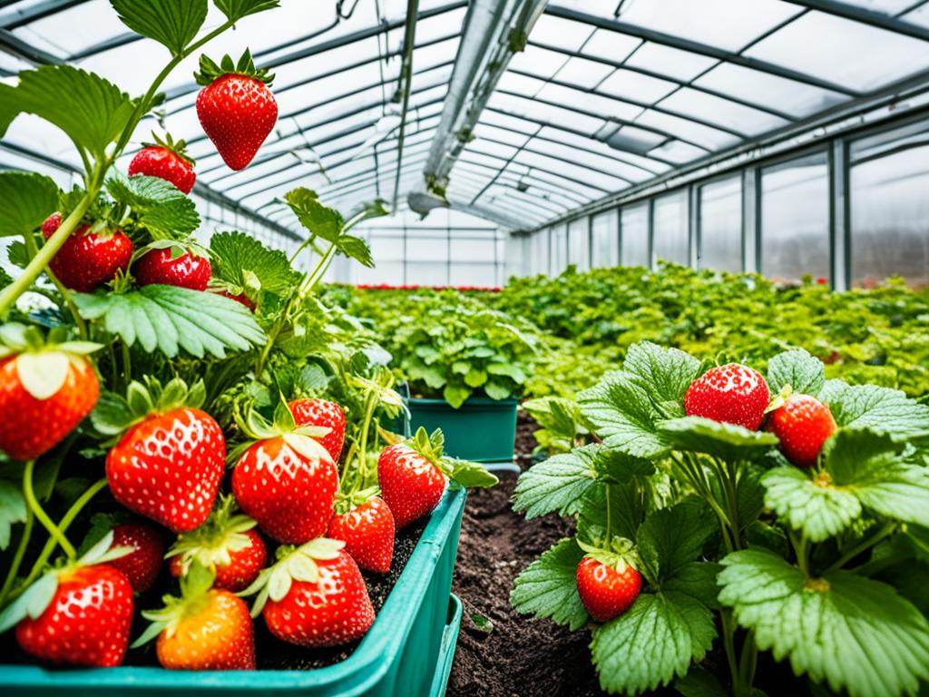 Wie kann ich Erdbeeren im Gewächshaus anbauen?