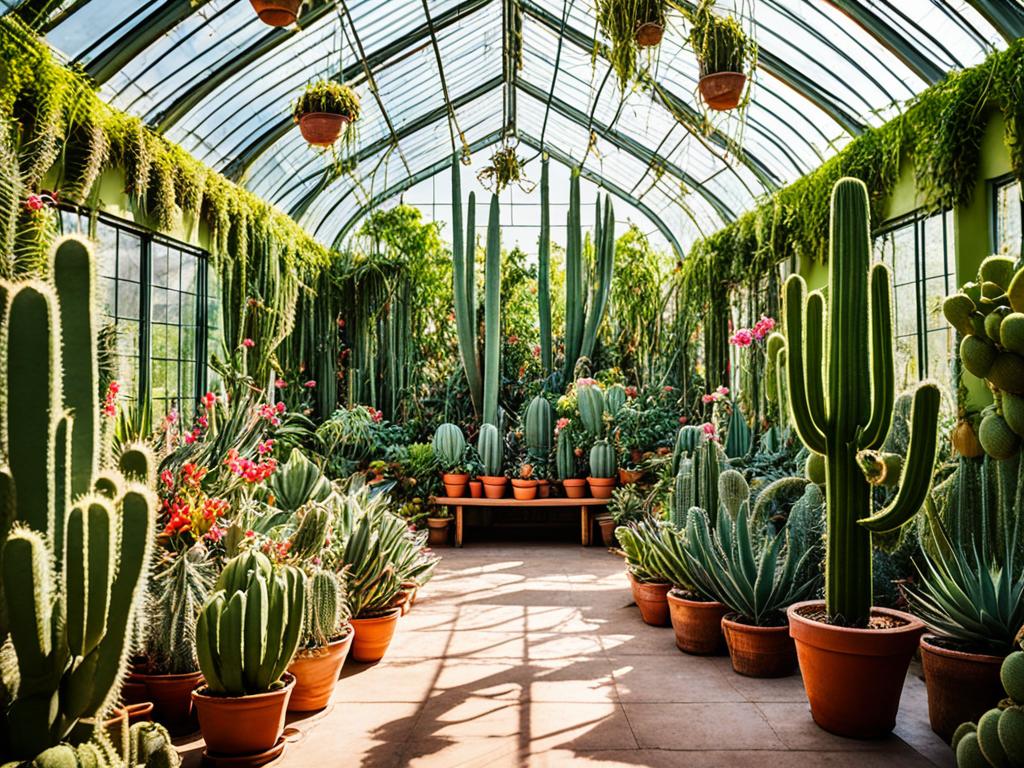 Drachenfrüchte im Gewächshaus