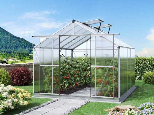 Gewächshaus 256x317 cm, Tomatenhaus 6 od. 8 mm, Tomatengewächshaus , kleines Gewächshaus, Glashaus, Gewächshaus Glas