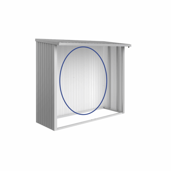 Biohort Rückwand 'WoodStock 230' silber metallic
