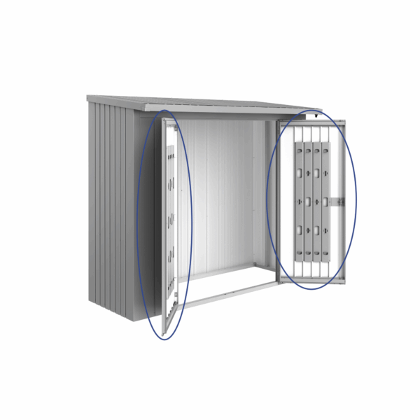 Biohort Türpaket 'WoodStock 230' silber metallic
