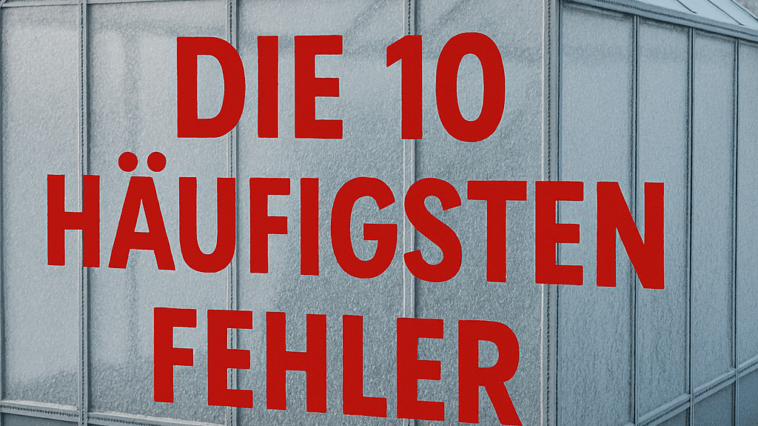 Die 10 häufigsten Fehler beim Heizen im Gewächshaus
