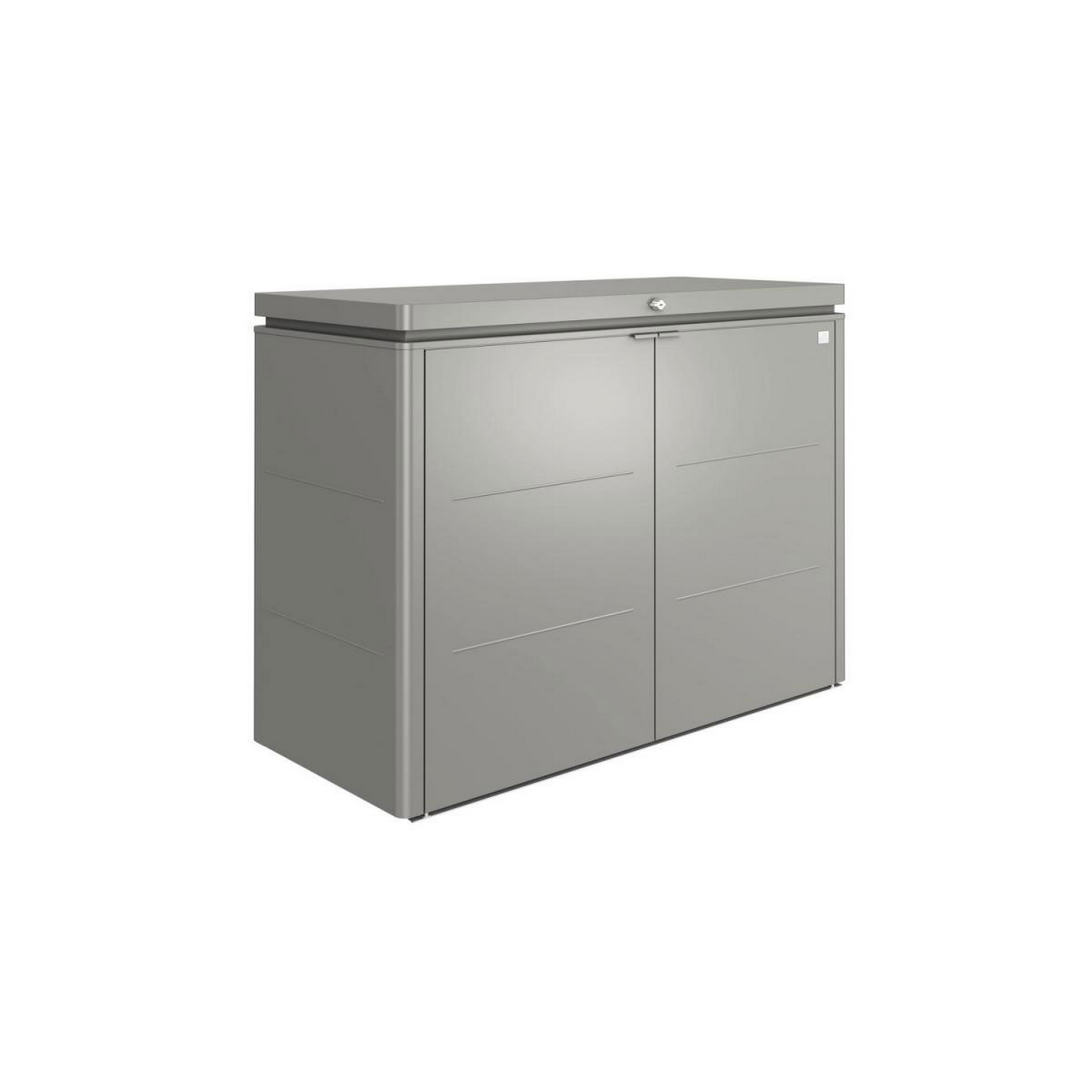 Biohort Gartenschrank 'HighBoard 200' quarzgrau metallic 200 x 84 x 127 cm