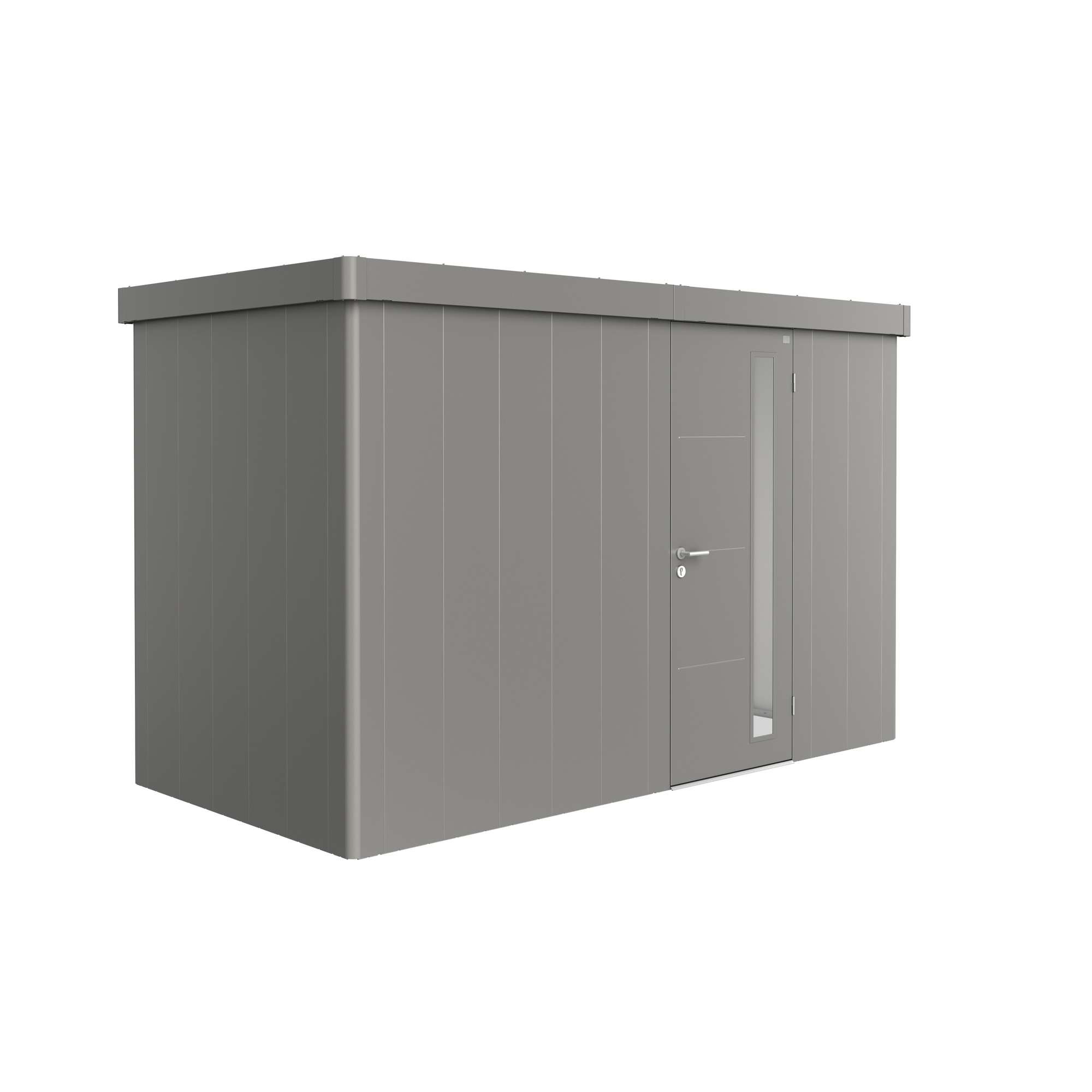 Biohort Gerätehaus 'Neo 1D' quarzgrau-metallic 348 x 180 cm mit Standardtür