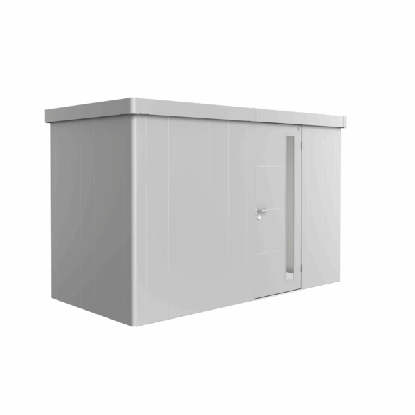 Biohort Gerätehaus 'Neo 1D' silber-metallic 348 x 180 cm mit Standardtür