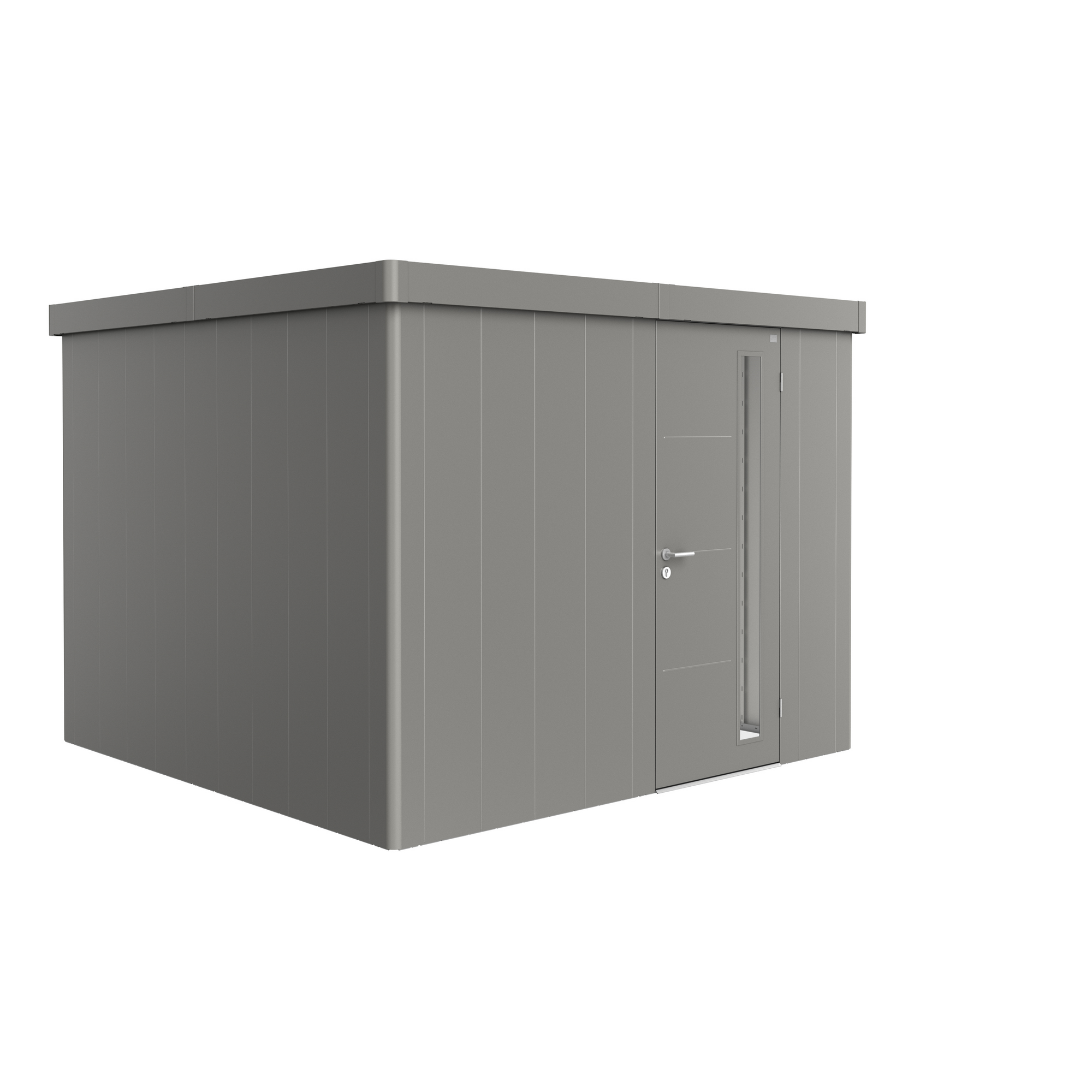 Biohort Gerätehaus 'Neo 3C' quarzgrau-metallic 292 x 292 cm mit Standardtür