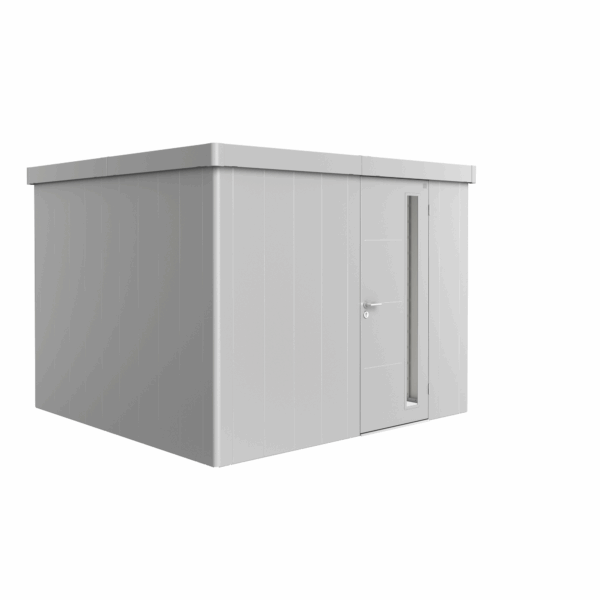 Biohort Gerätehaus 'Neo 3C' silber-metallic 292 x 292 cm mit Standardtür