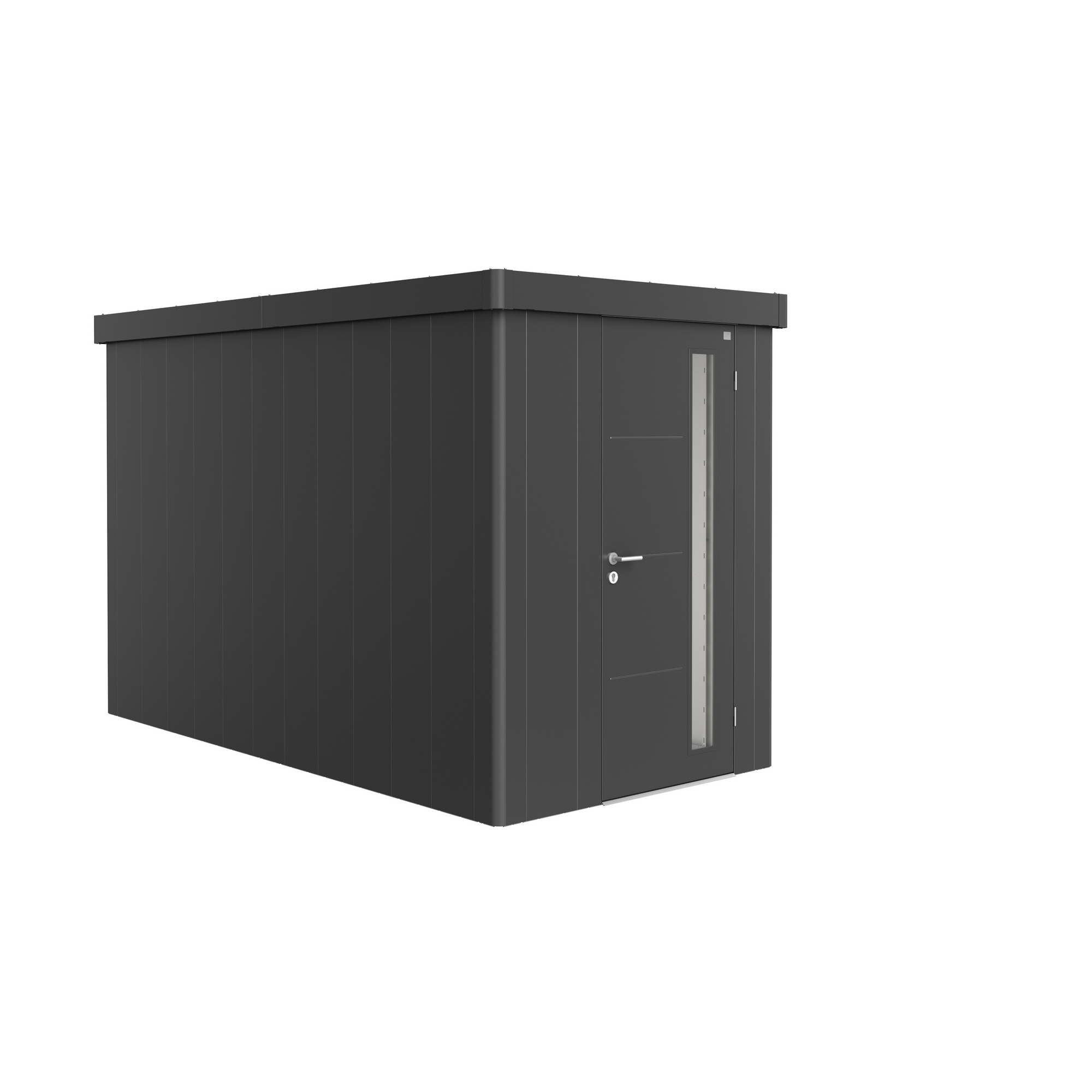Biohort Gerätehaus 'Neo 4A' dunkelgrau-metallic 180 x 348 cm mit Standardtür