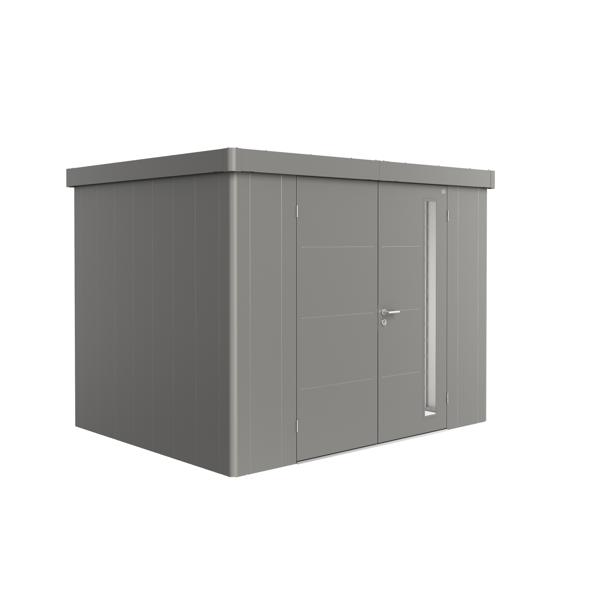 Biohort Gerätehaus 'Neo 2C' quarzgrau-metallic 292 x 236 cm mit Doppeltür
