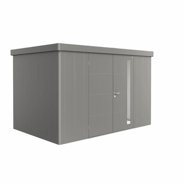 Biohort Gerätehaus 'Neo 2D' quarzgrau-metallic 348 x 236 cm mit Doppeltür