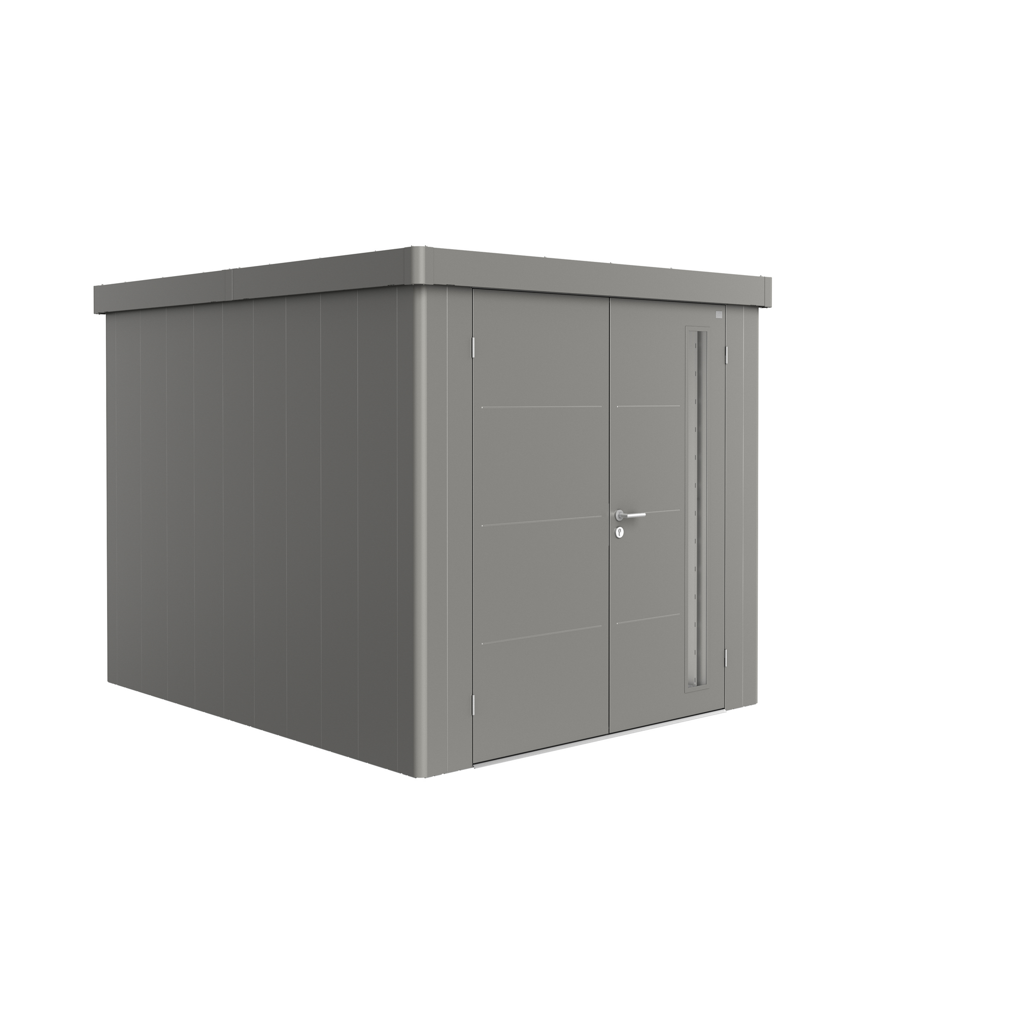 Biohort Gerätehaus 'Neo 3B' quarzgrau-metallic 236 x 292 cm mit Doppeltür