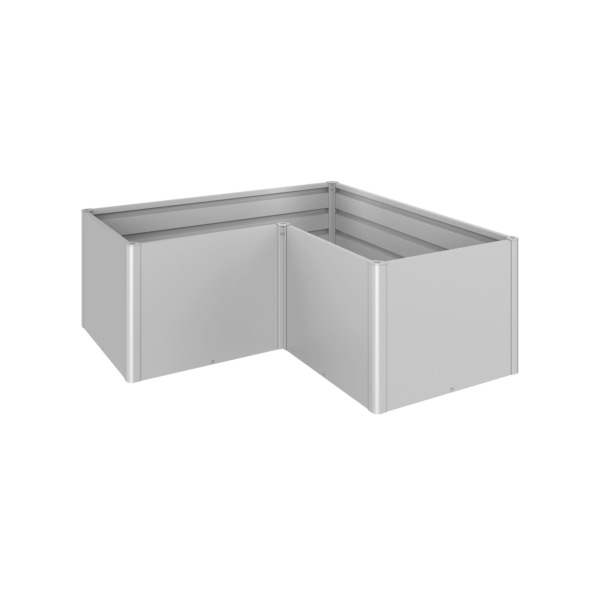 Biohort Hochbeet 'L 2x1' silber 201 x 201 x 77 cm