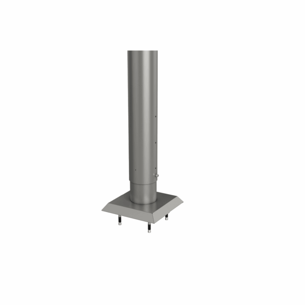 Biohort Aluminium-Pfosten quarzgrau-metallic 180 cm