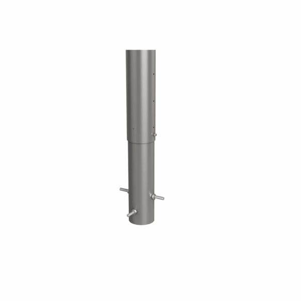 Biohort Aluminium-Pfosten quarzgrau-metallic 135 cm