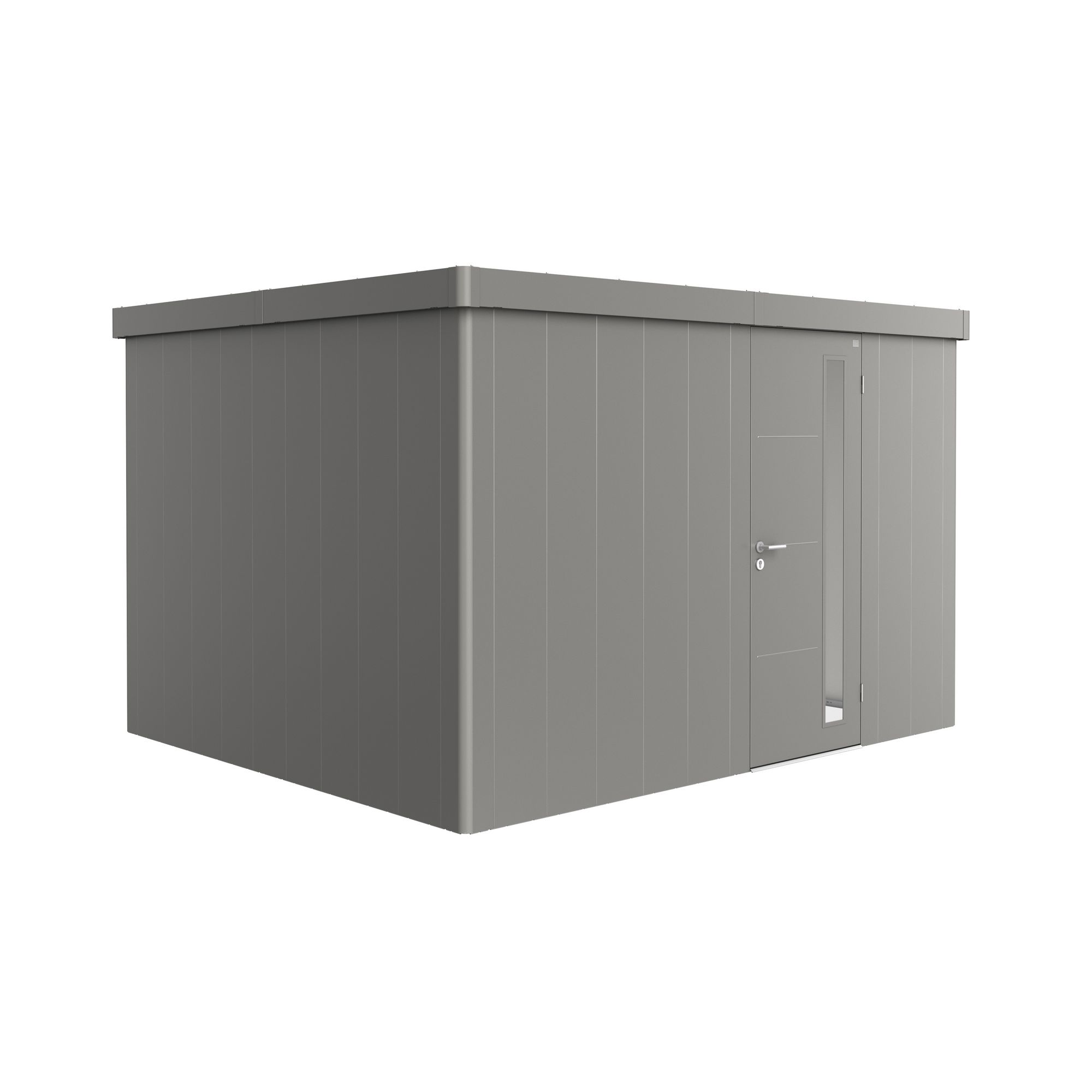Biohort Gerätehaus 'Neo 3D' quarzgrau-metallic 348 x 292 cm mit Standardtür