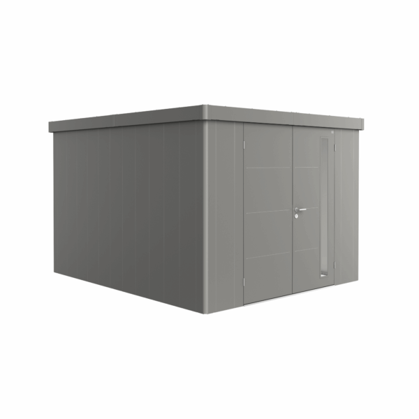 Biohort Gerätehaus 'Neo 4C' quarzgrau-metallic 292 x 348 cm mit Doppeltür