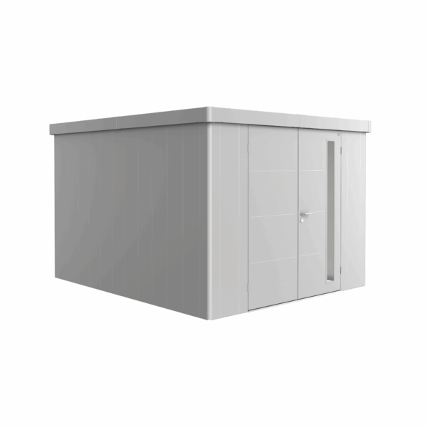 Biohort Gerätehaus 'Neo 4C' silber-metallic 292 x 348 cm mit Doppeltür