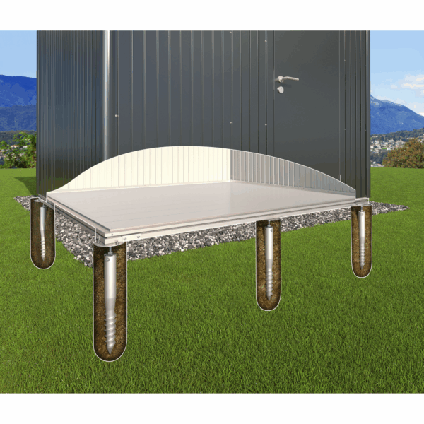 Biohort Erdschraubenfundament 'SmartBase Plus' für Gerätehaus 'Neo' Größe 4D