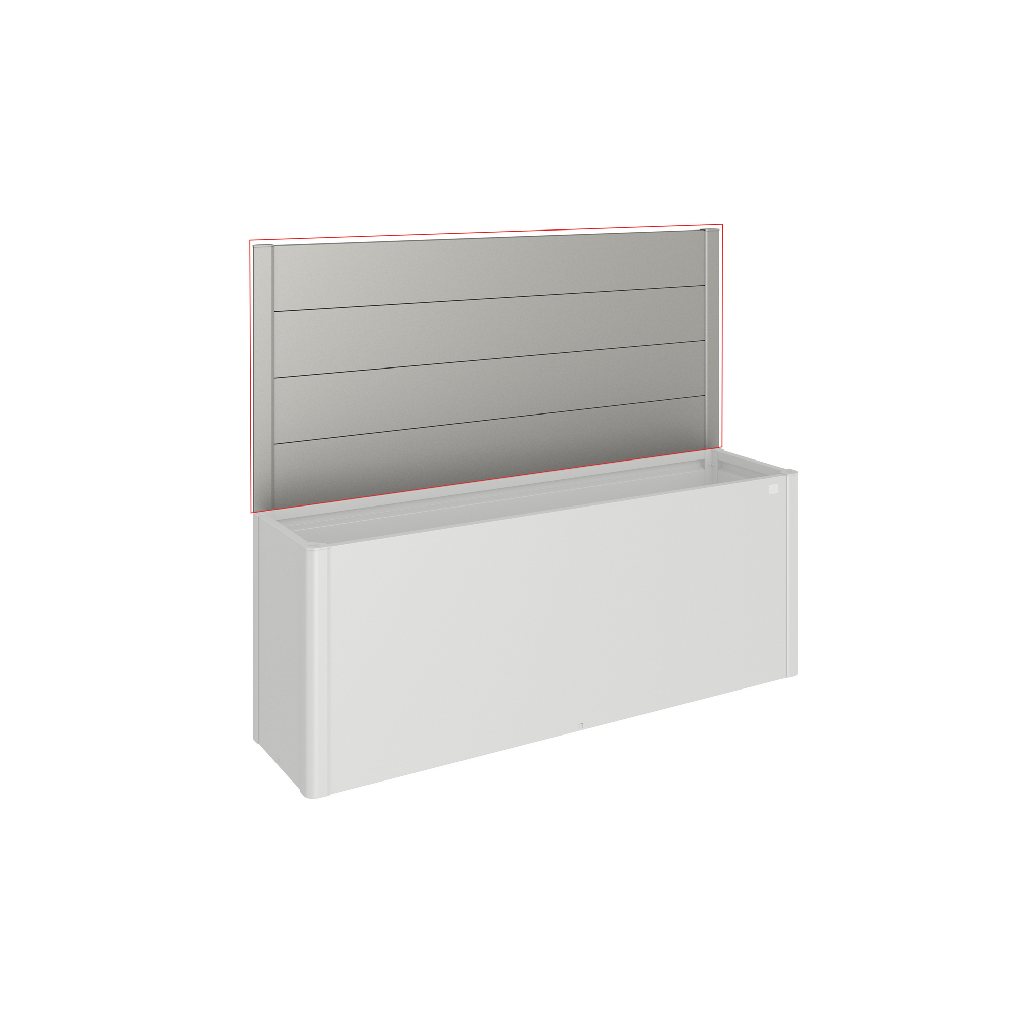 Biohort Sichtschutz für Pflanzkasten-System 'Belvedere' quarzgrau Gr. 200