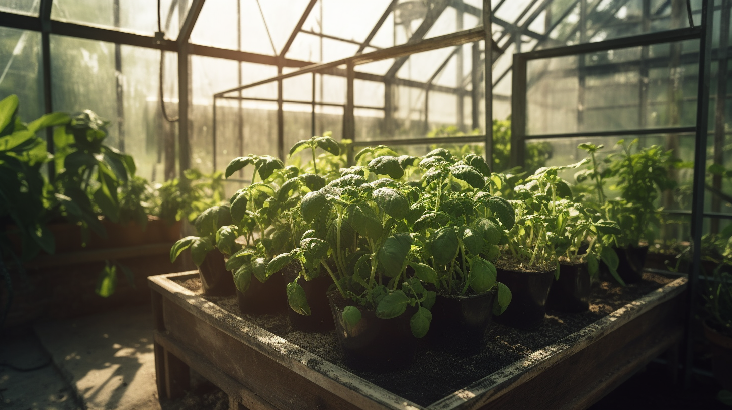 Basilikum im Gewächshaus anbauen