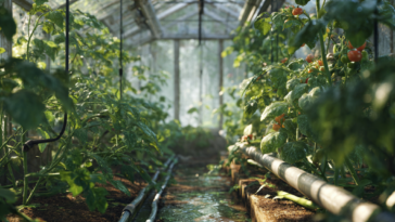 Bewässerung im Gewächshaus