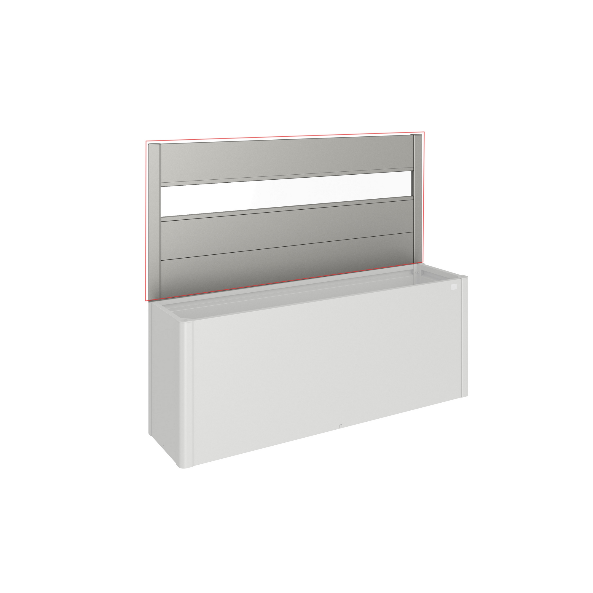 Biohort Sichtschutz für Pflanzkasten-System 'Belvedere' quarzgrau Gr. 200